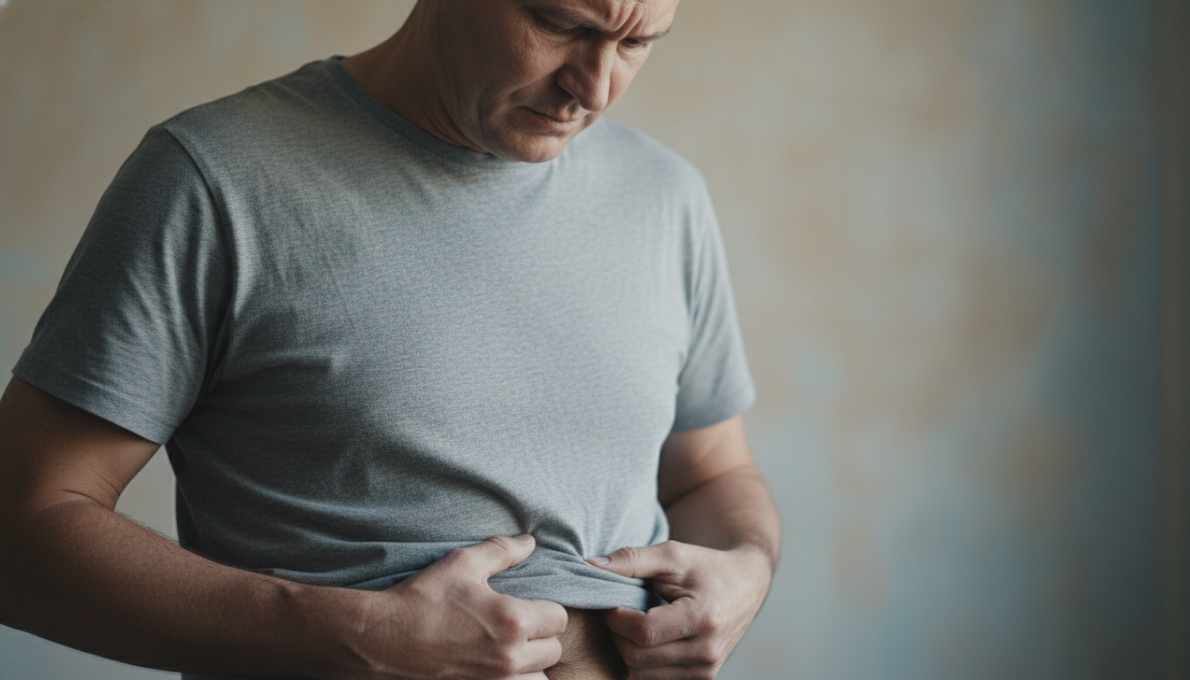 Confident man in his 50s